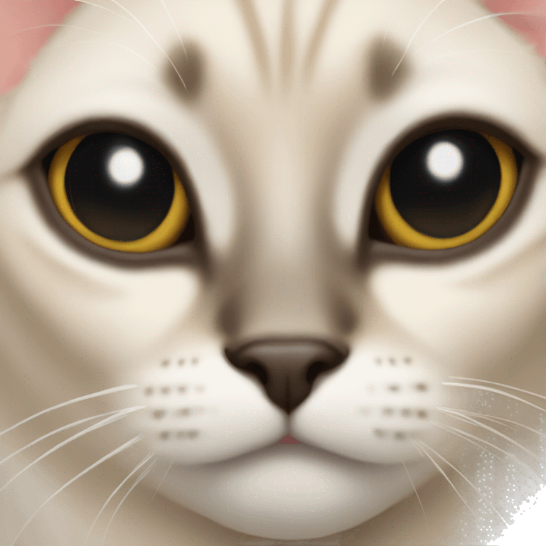 Siamese cat close up emoji