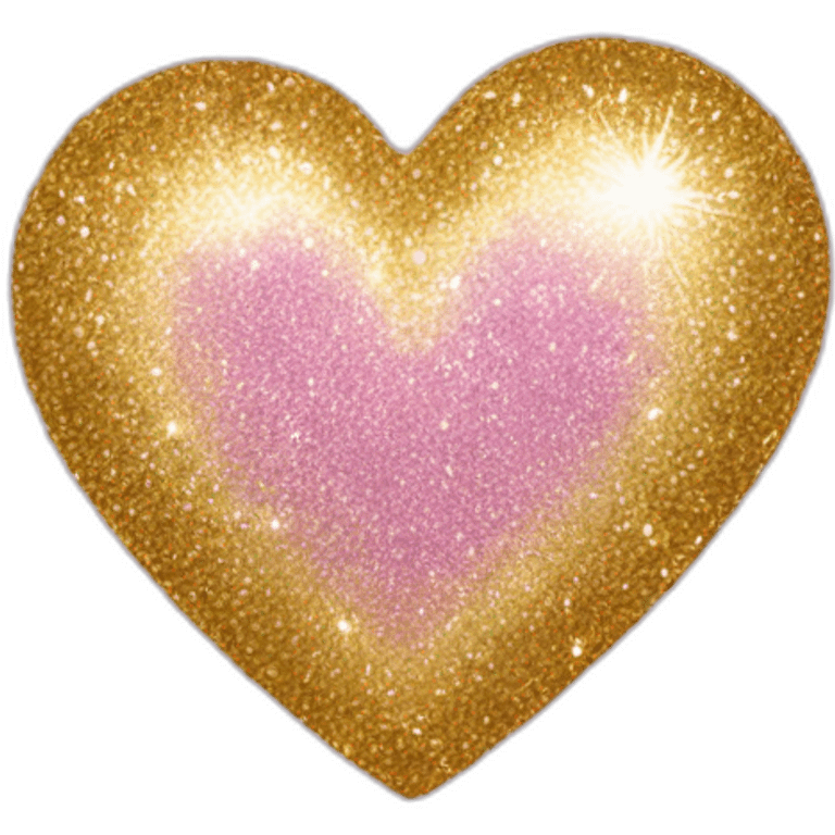 Glitter heart  emoji