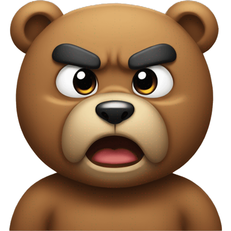 Angry Teddy emoji