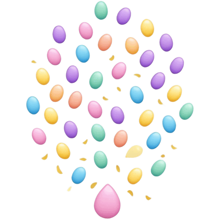 pastel Confetti floater emoji