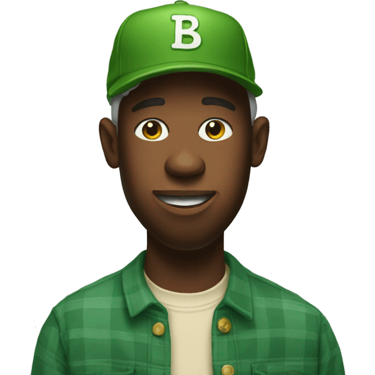 Tyler the creator holding a pickle jar emoji