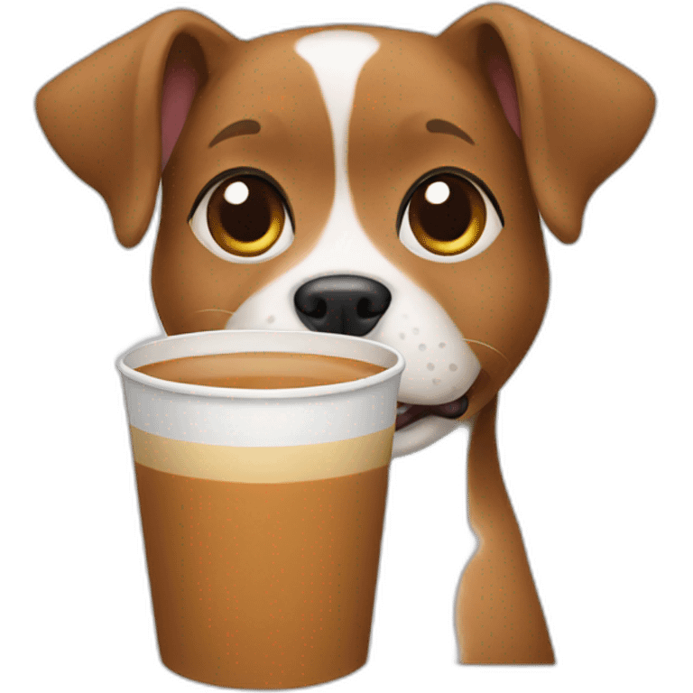 dog with chai emoji