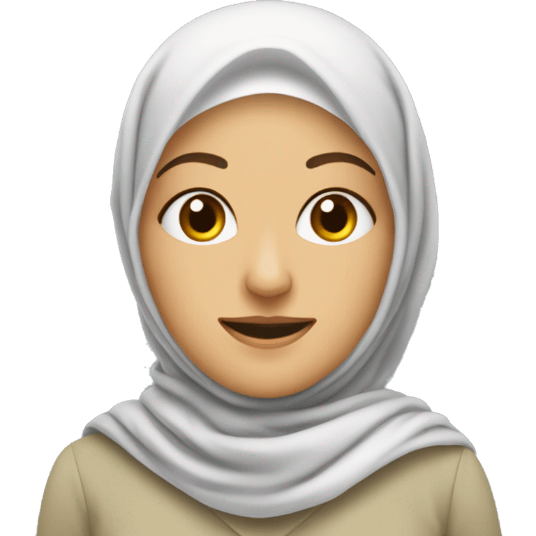 eine muslimische frau am beten mit kopftuch emoji