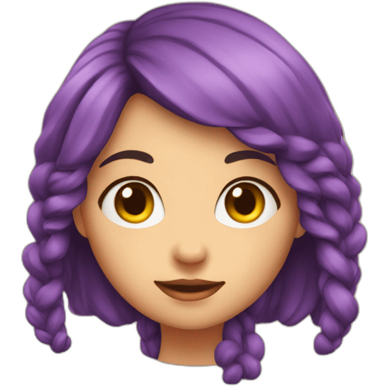 A cute girl emoji