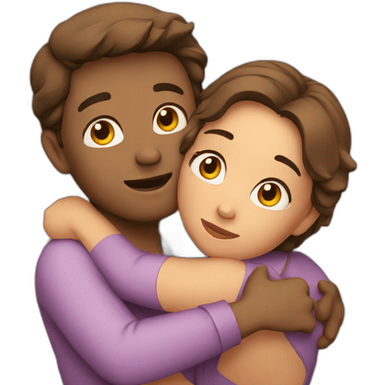 Couple hugging  emoji