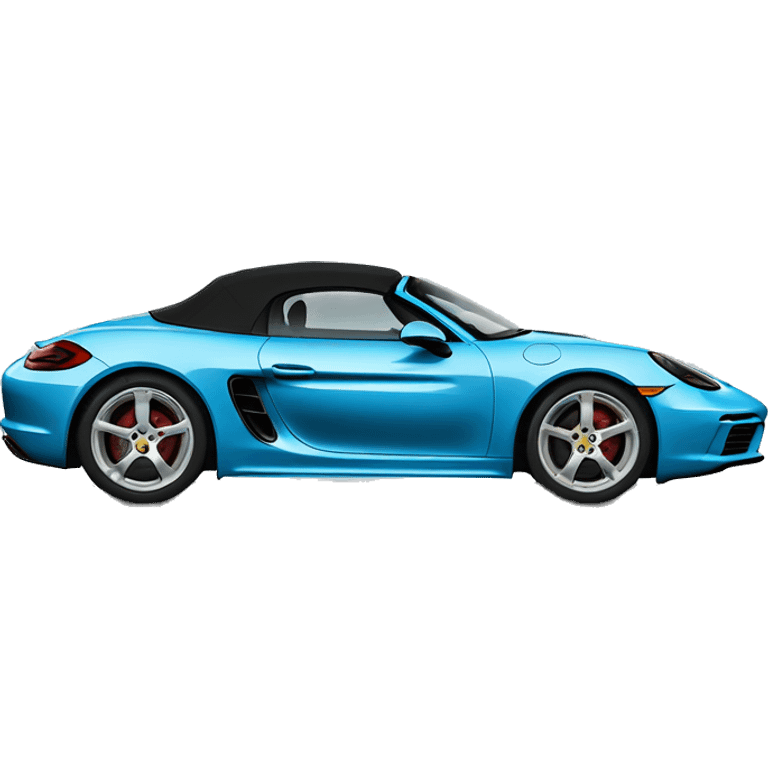 Miami blue Porsche boxster 718 emoji