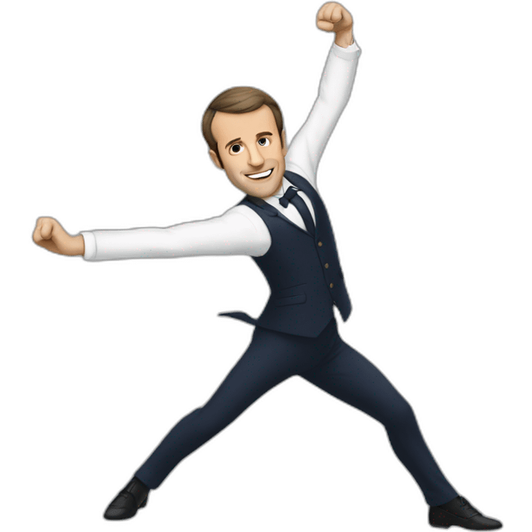 Macron qui danse emoji