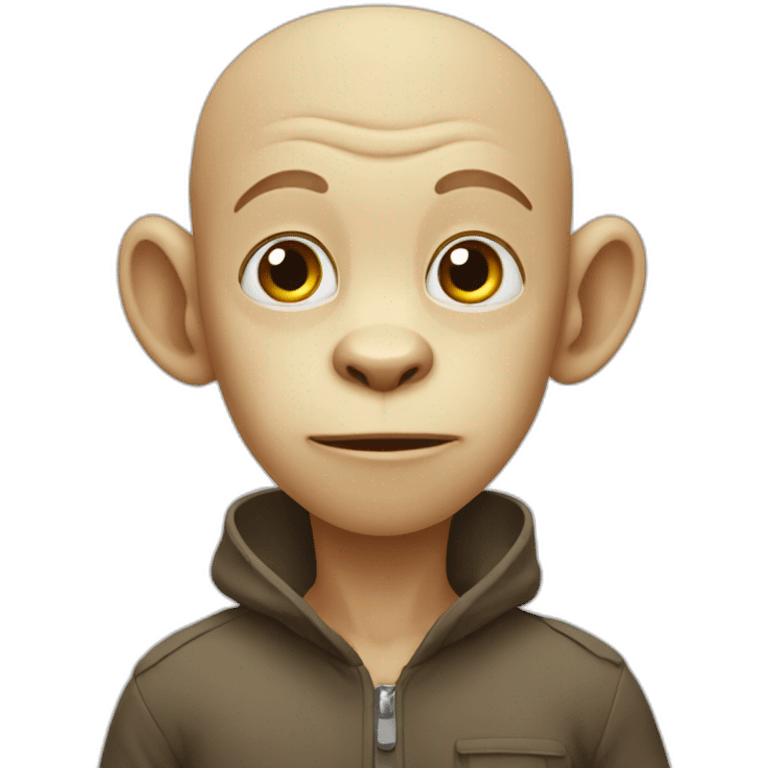 bald monkey emoji