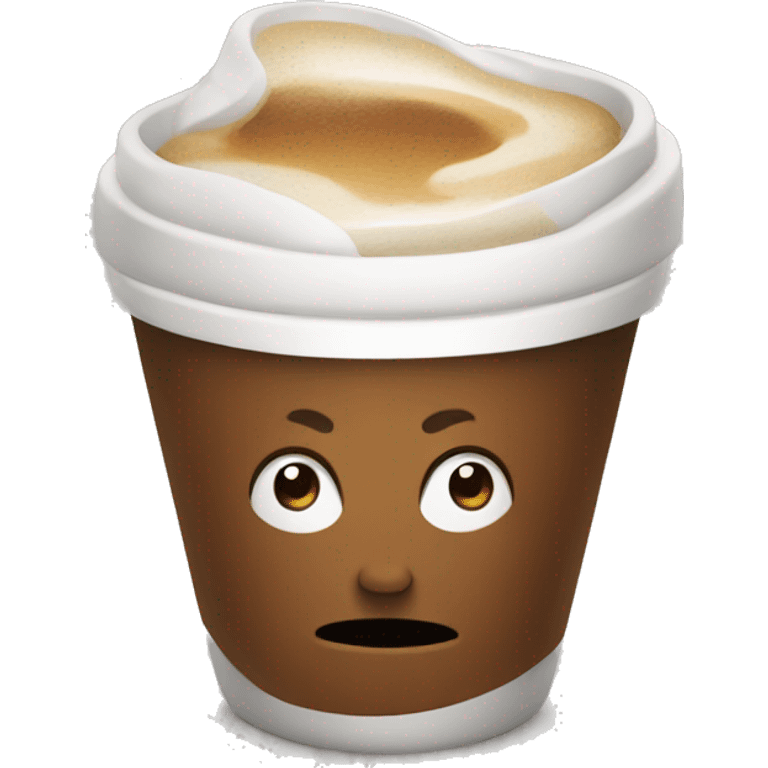 Laying coffe Cup emoji