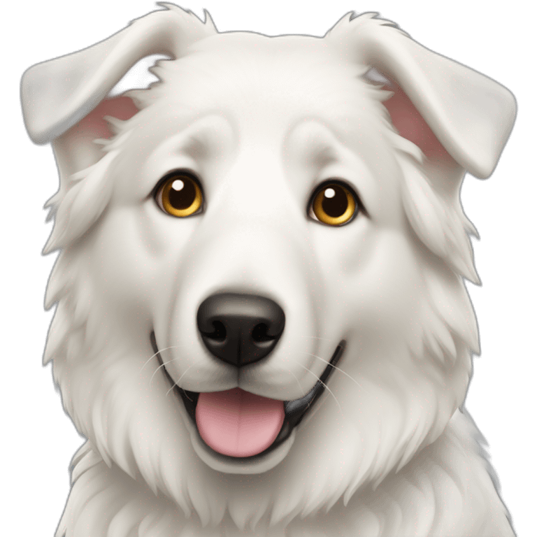 White swisse shepherd dog emoji