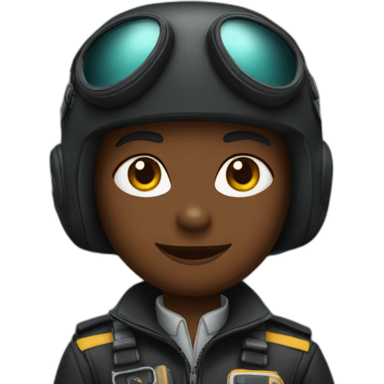 solid black cat pilot emoji