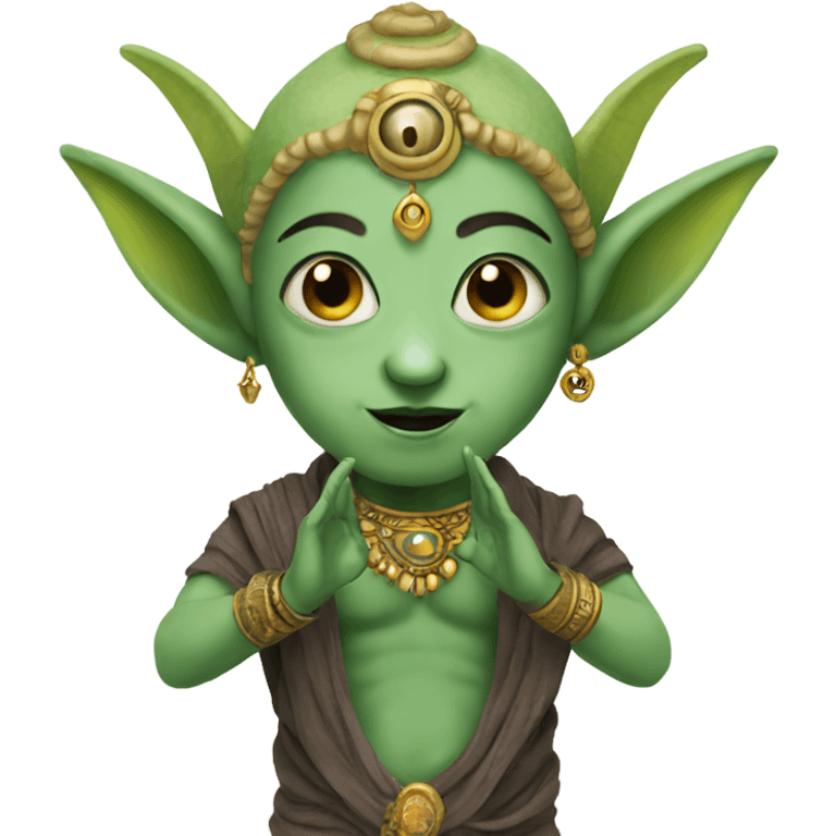 Me as an alien Hindu emoji