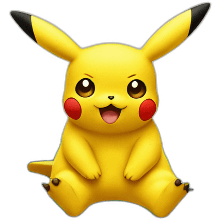 pikachu sur un lit emoji