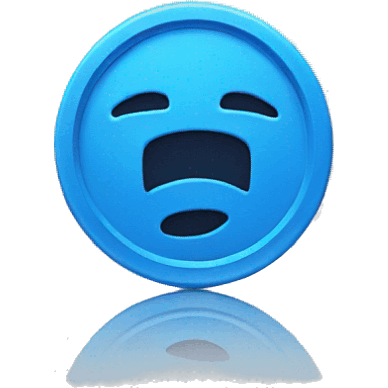 Single Coin what says "Blue" emoji