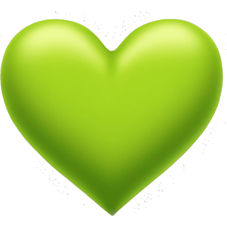 Chartreuse heart emoji