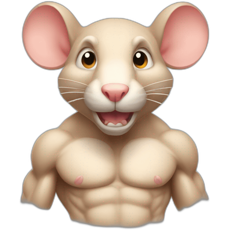 muscular rat emoji