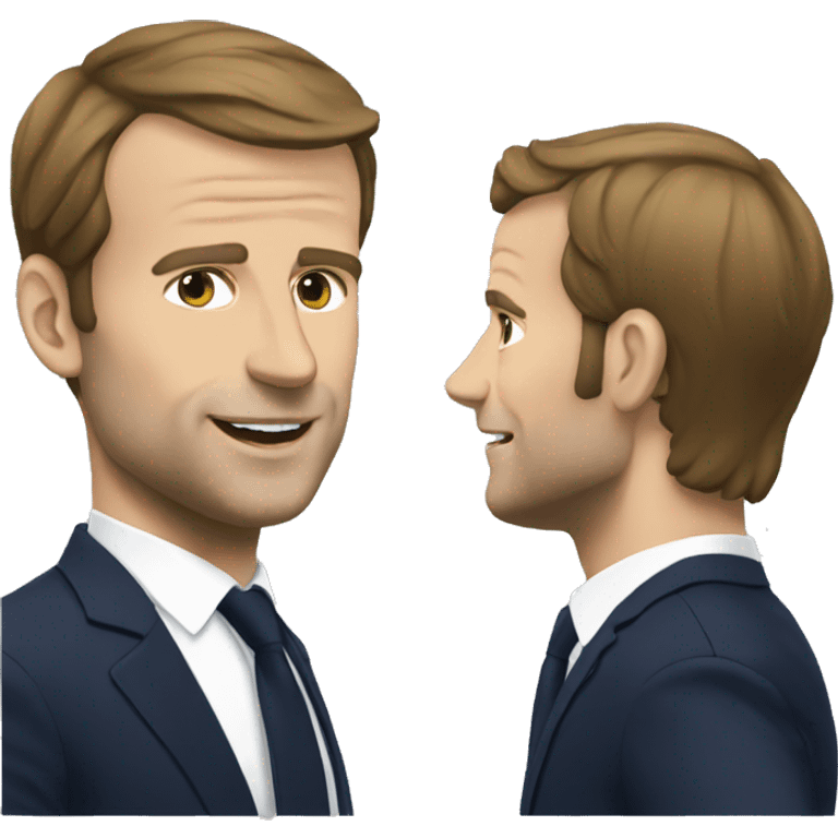 Macron au stade  emoji