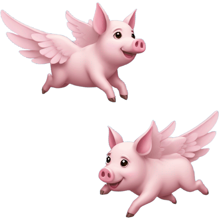 pigs flying emoji