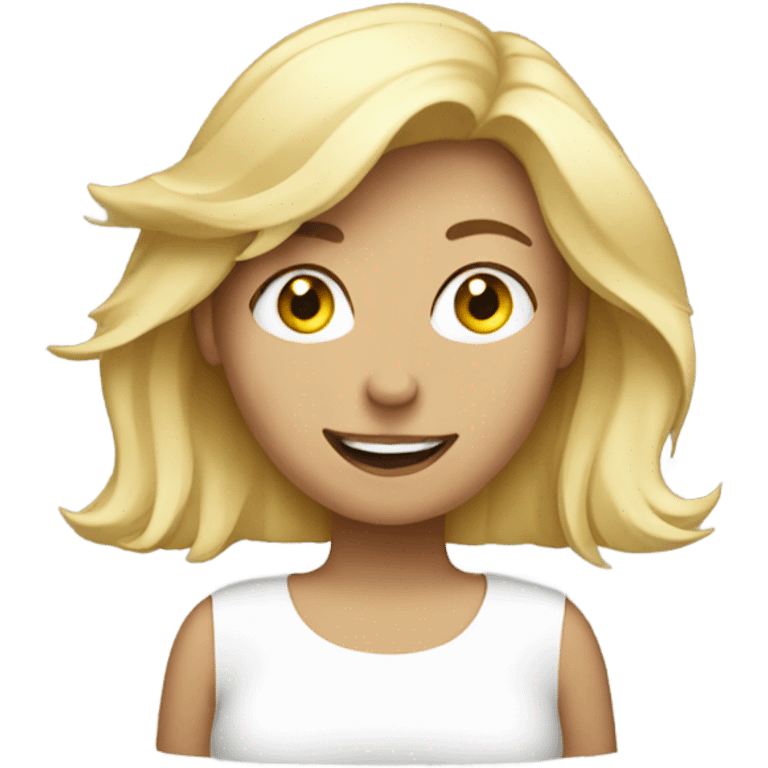 blondie woman celebrating emoji