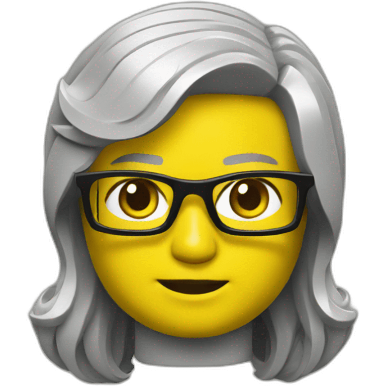 Yellow lego dev emoji