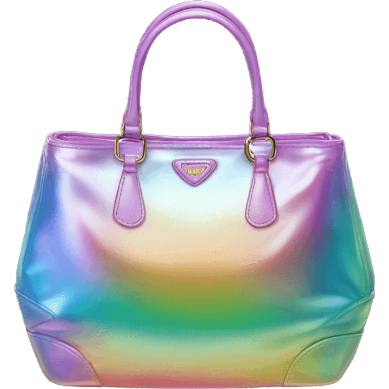 Iridescent prada bag emoji