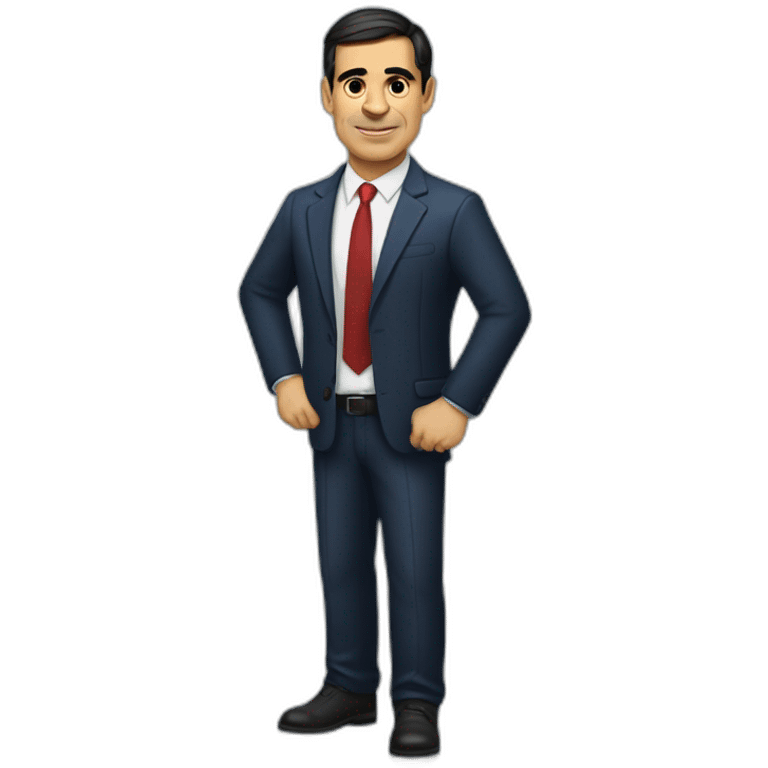 Pedro Sánchez con simbolo victoria emoji