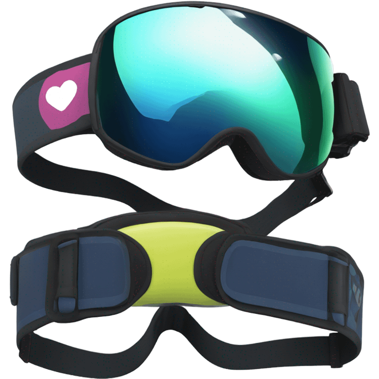 snowboard goggles emoji