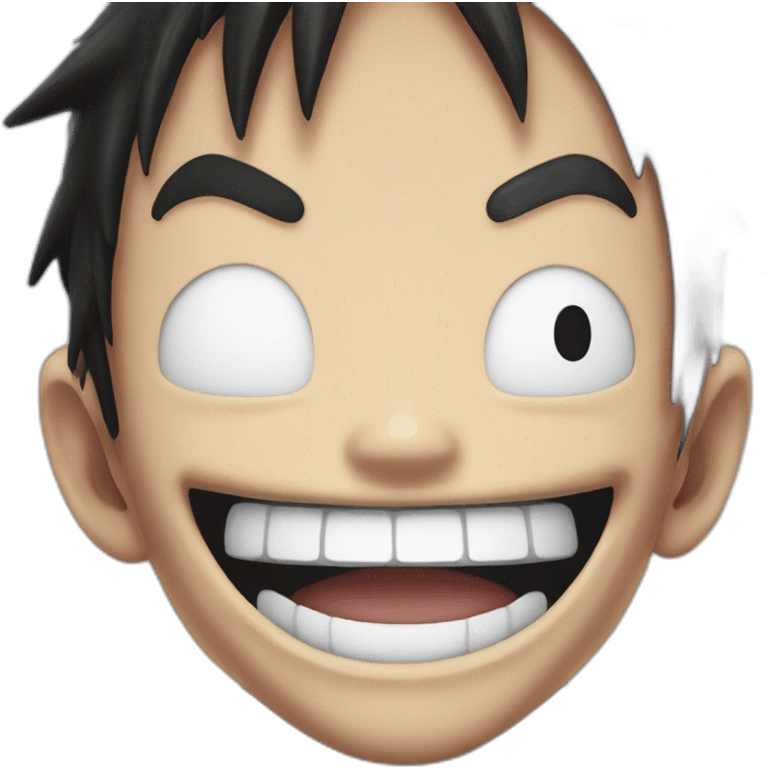 Luffy Gear 5 laughing emoji