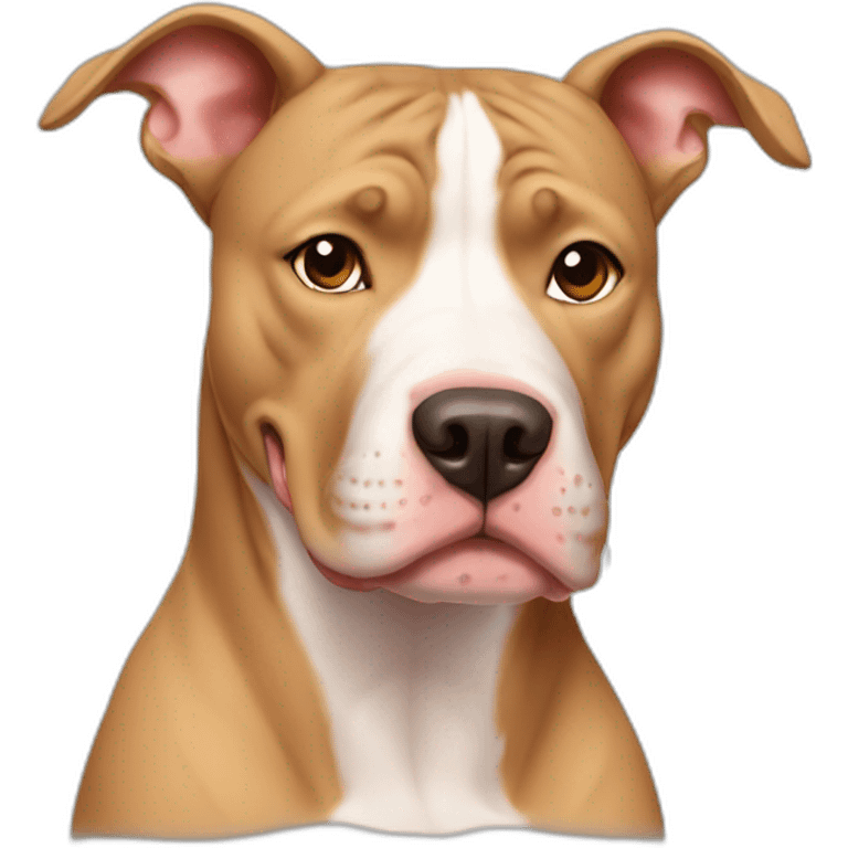 Pitbull tan emoji