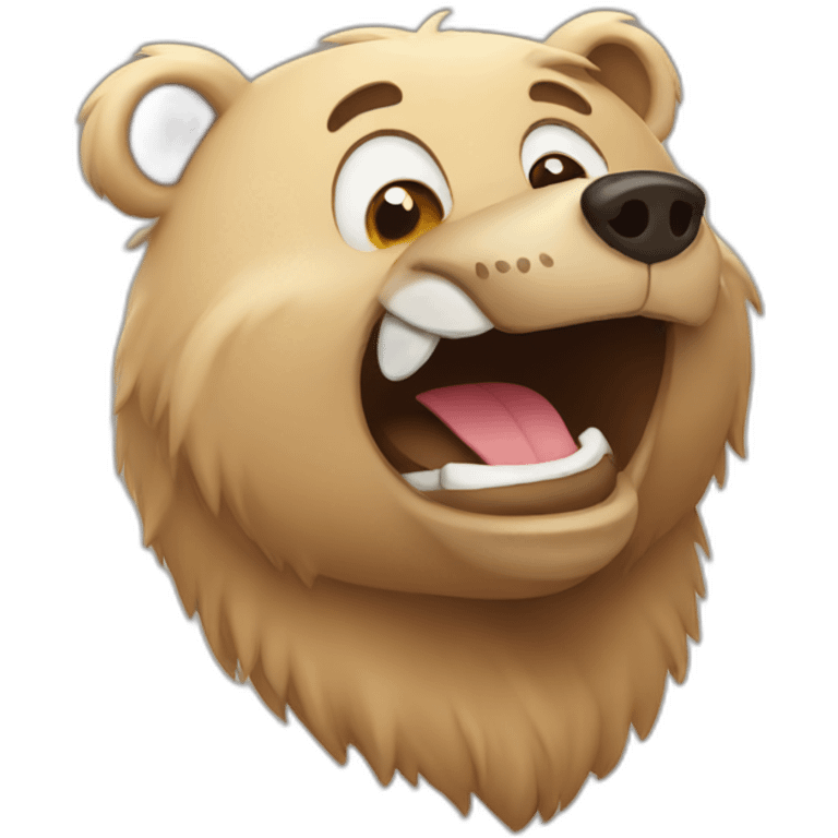 Happy bear emoji