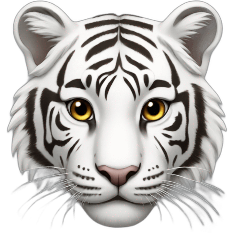 White tiger emoji