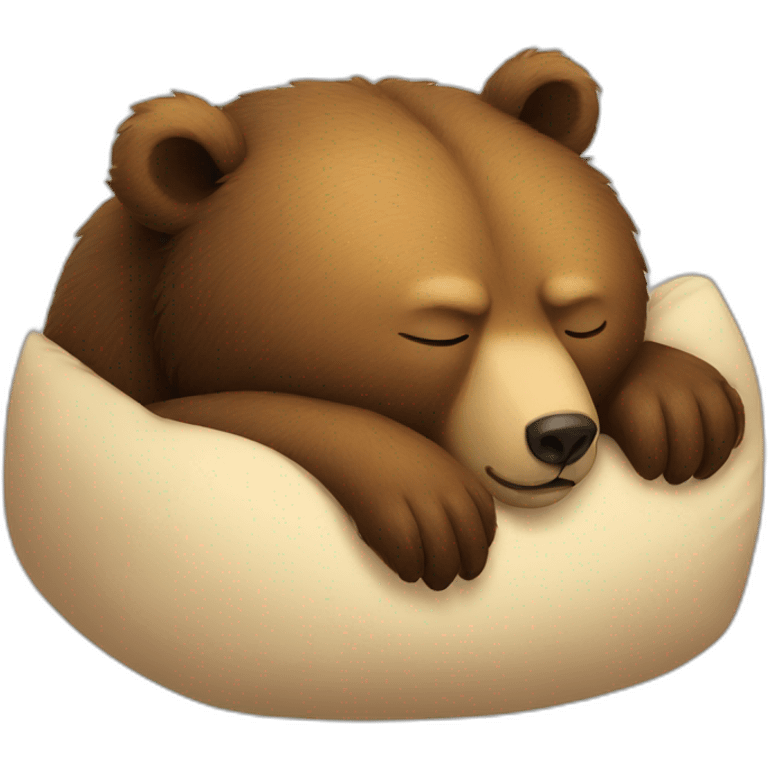 bear sleeping emoji