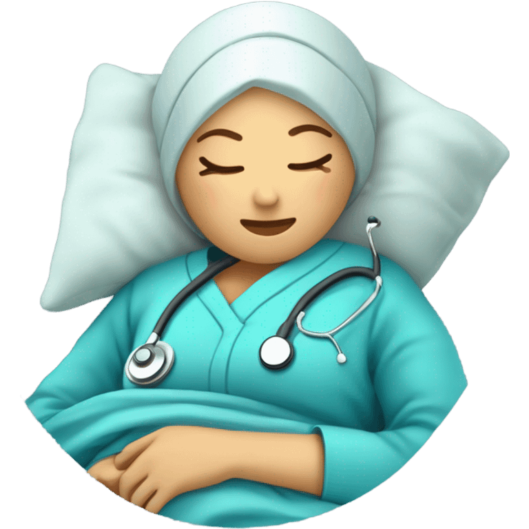 Sleeping nurse emoji