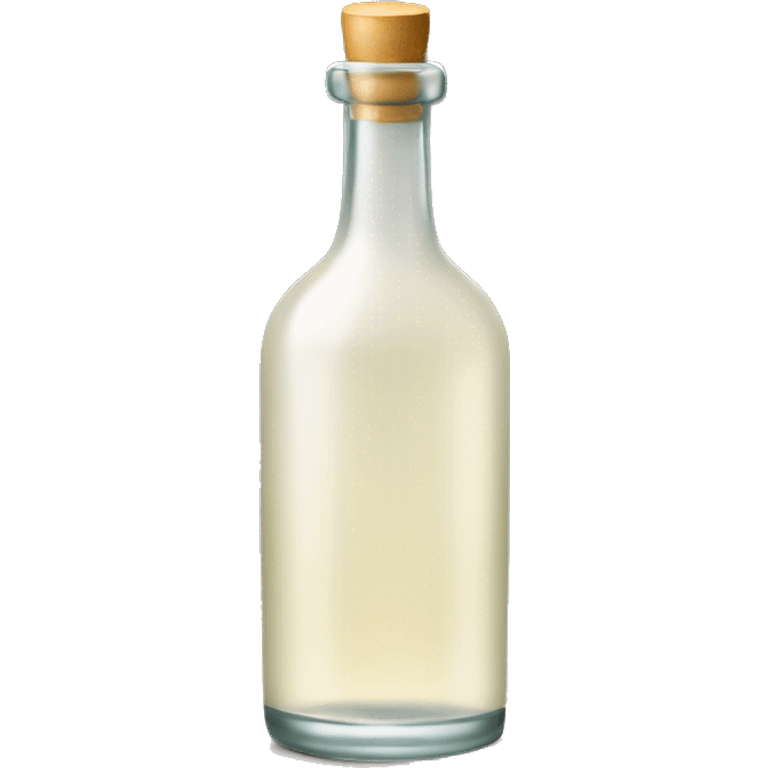 Long cylindrical tequila blanco bottle emoji