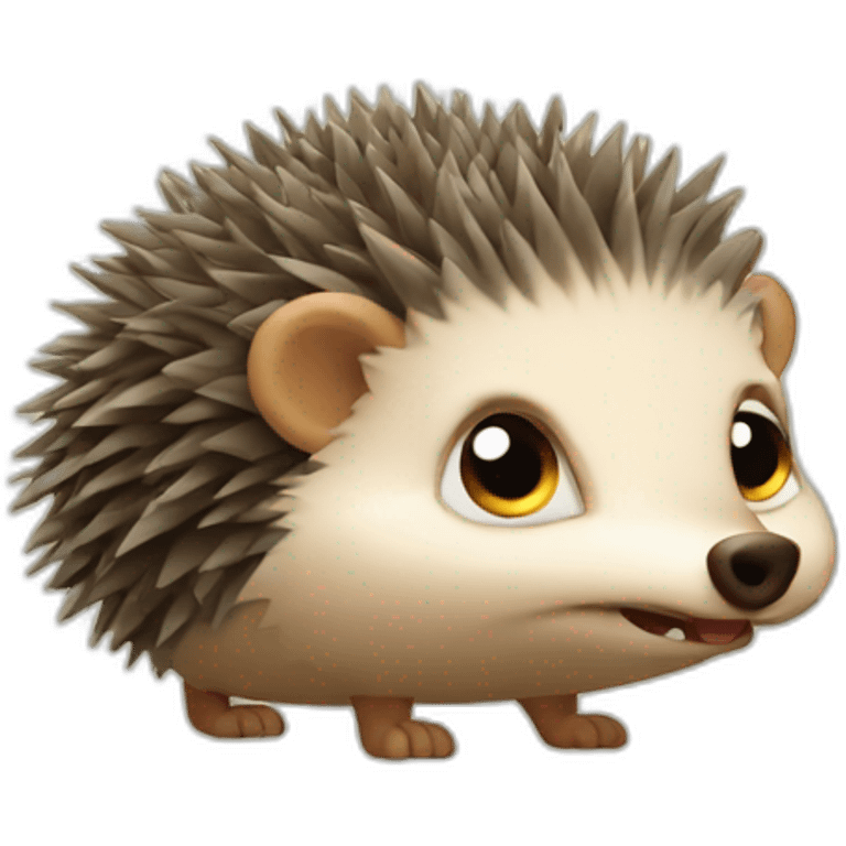 Angry hedgehog emoji