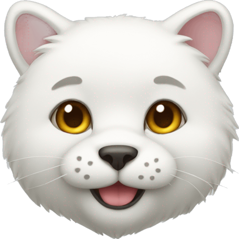 Cat white bear emoji