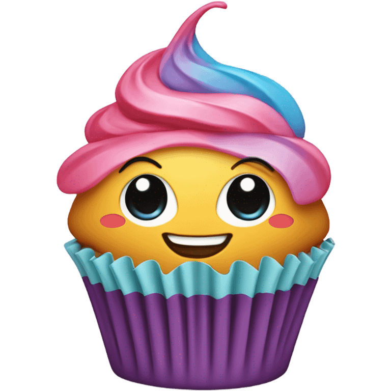 cupcake man emoji