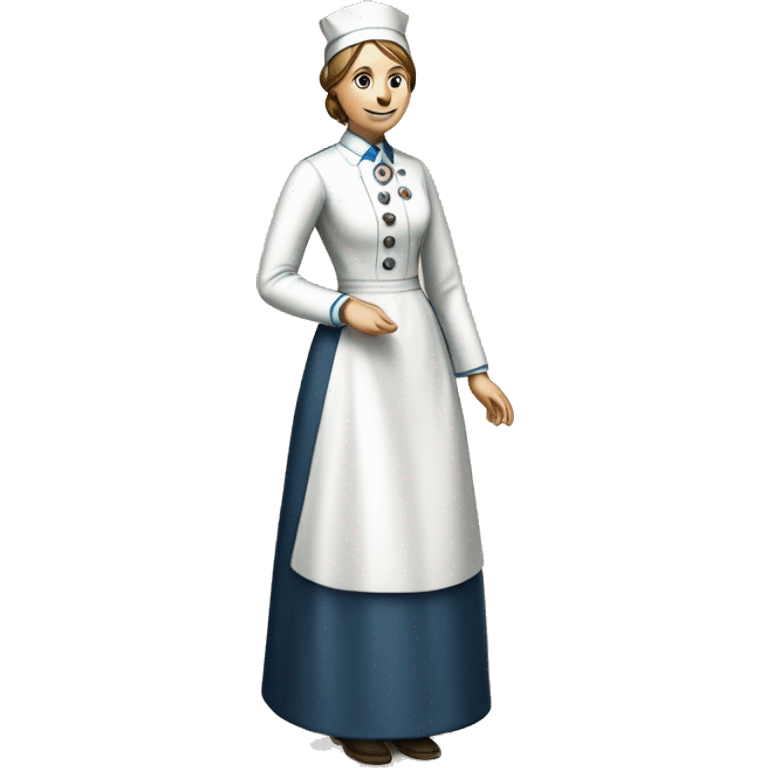 Full-length nurse 1870 emoji