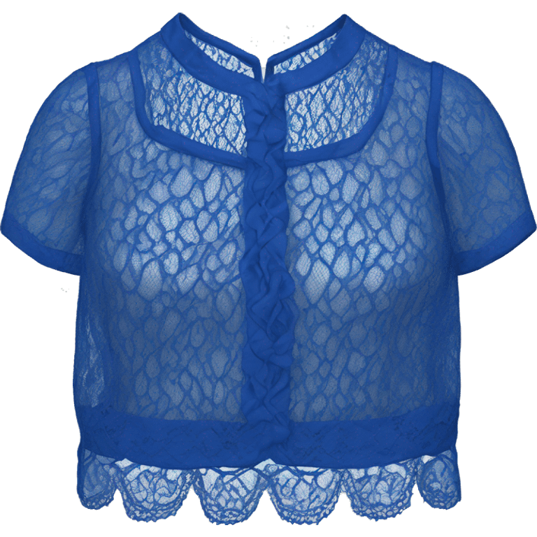 Royal blue lace top  emoji