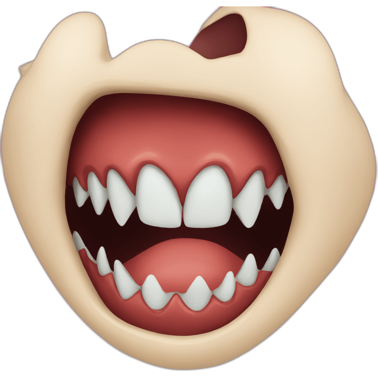 Shark mouth emoji