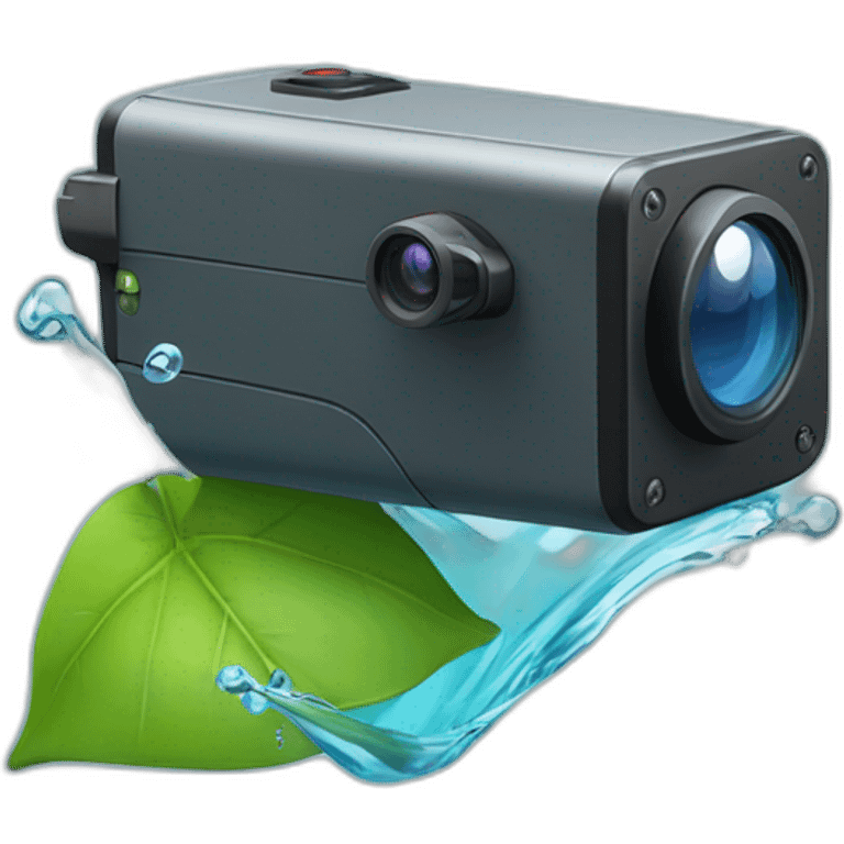 security-ptz-camera-and-small-leaf-floating-on-water-block emoji