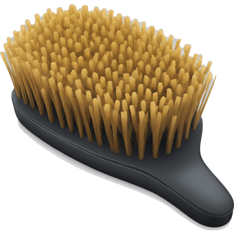 Hair brush emoji