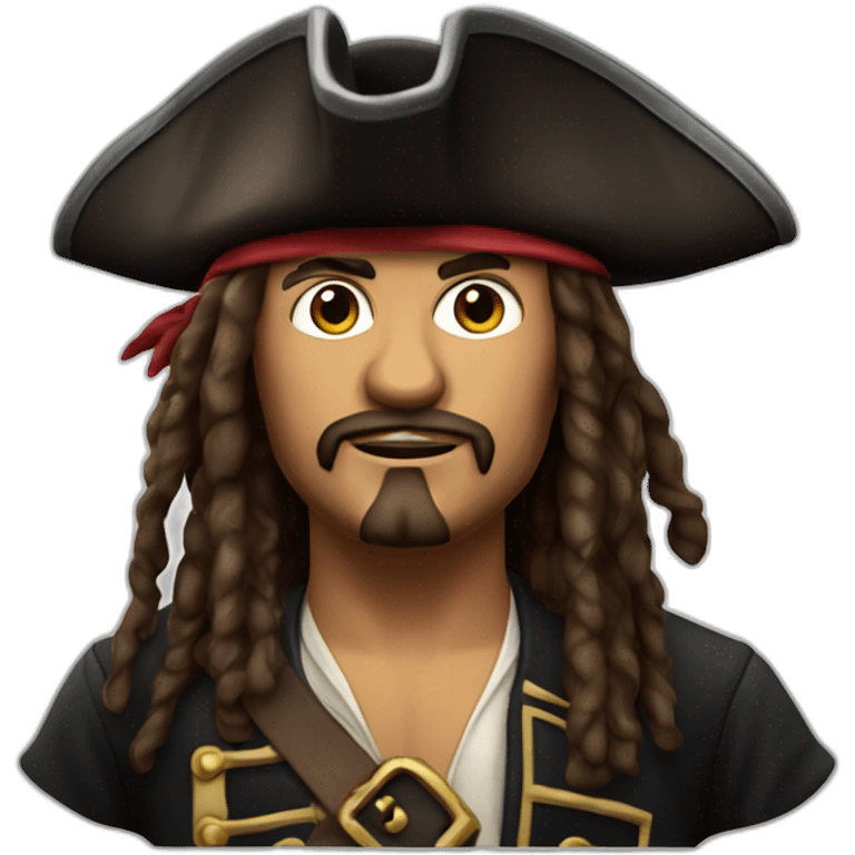 Pirate of the Caribbean with text 'INFO' emoji