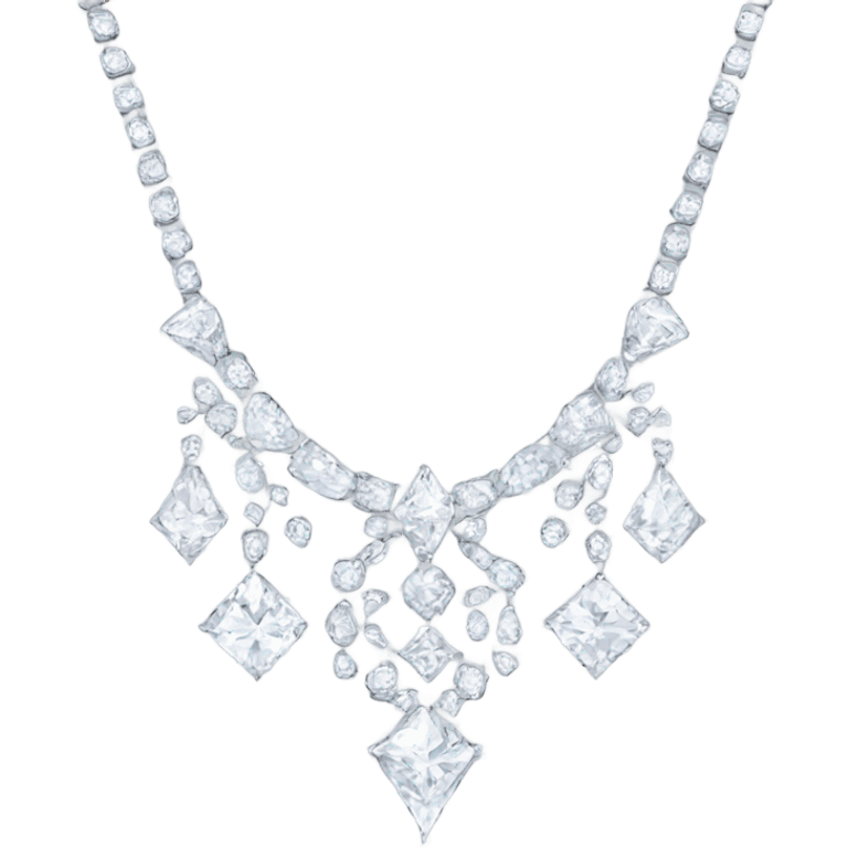 luxury diamond necklace  emoji