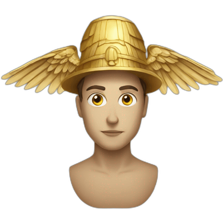 winged greek hat emoji