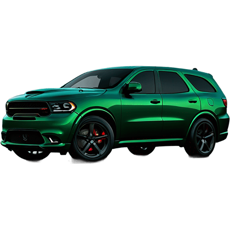 Dodge Durango srt 2024 dark green emoji