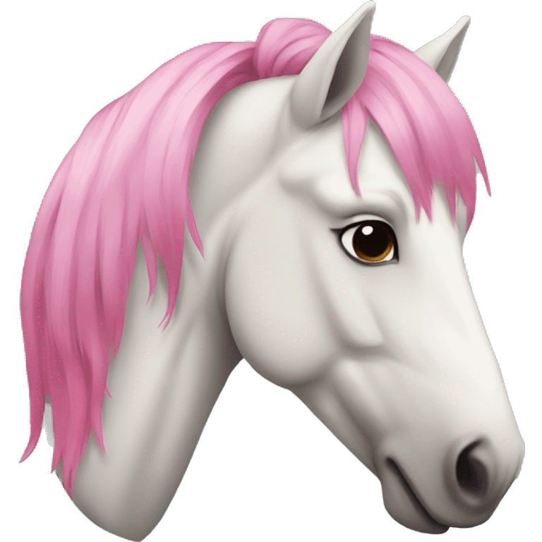 Horse with pink hair  emoji