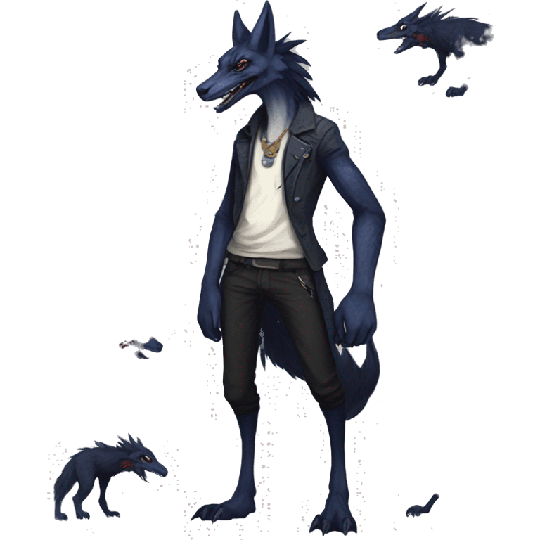 Cool Edgy Modern Vernid-Sergal species by LiLaiRa full body emoji