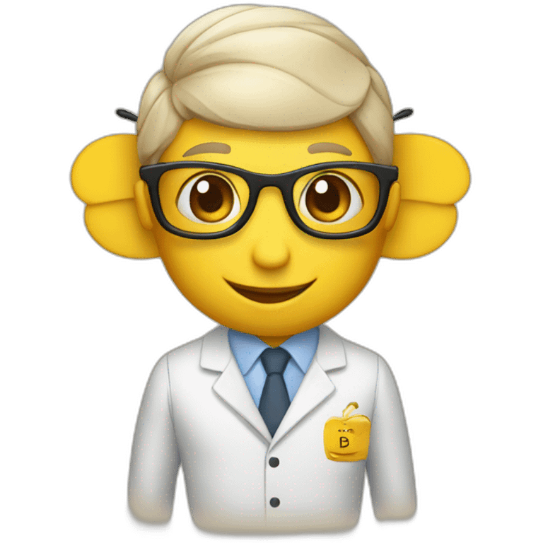 A bee as a teacher emoji