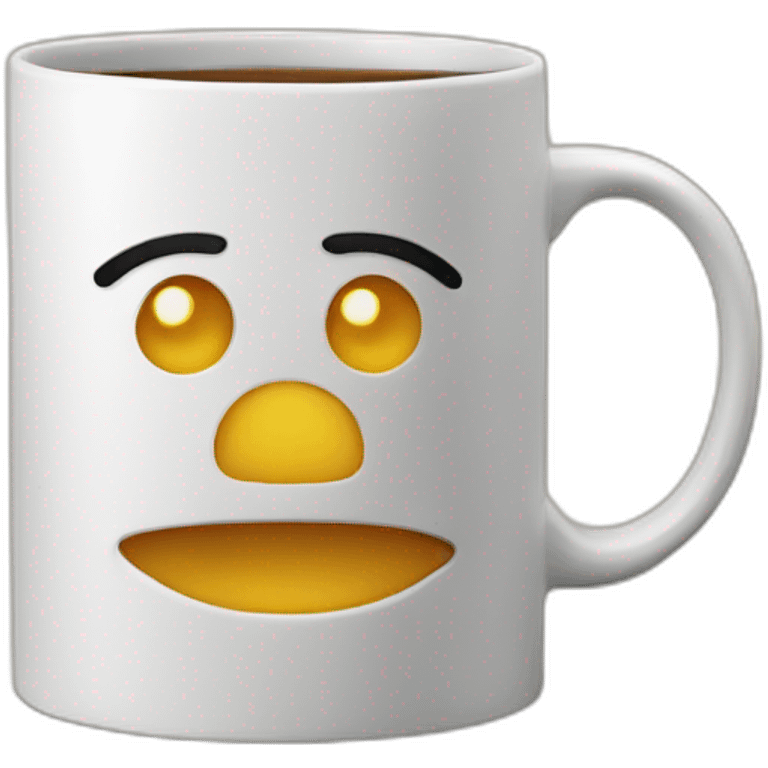 A beautiful mug on a book emoji